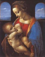 Leonardo da Vinci: Madonna Litta (Madonna és a gyermek Jézus) (1490-1491) 